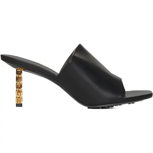 Cube Mules Slim Heel , female, Sizes: 4 UK, 4 1/2 UK, 5 1/2 UK, 7 UK, 3 UK, 5 UK, 6 UK - Givenchy - Modalova