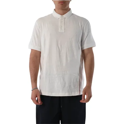 Cotton Polo with Buttoned Collar , male, Sizes: S, 2XL - Armani Exchange - Modalova