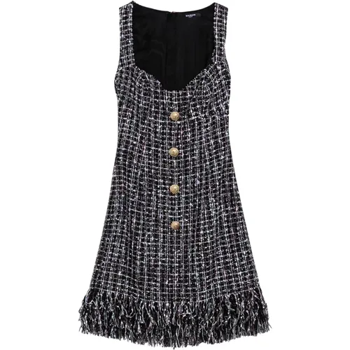 Short Women's Dress , female, Sizes: S, M - Balmain - Modalova