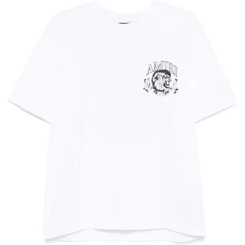 Logo-Print Rundhals T-Shirts , Herren, Größe: L - Amiri - Modalova