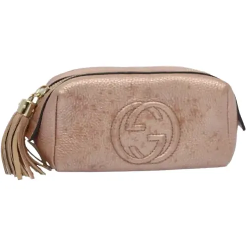 Pre-owned Leather clutches , female, Sizes: ONE SIZE - Gucci Vintage - Modalova