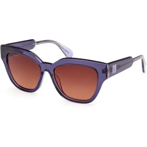 Gradient Brown Violet Sunglasses , unisex, Sizes: 54 MM - Max & Co - Modalova