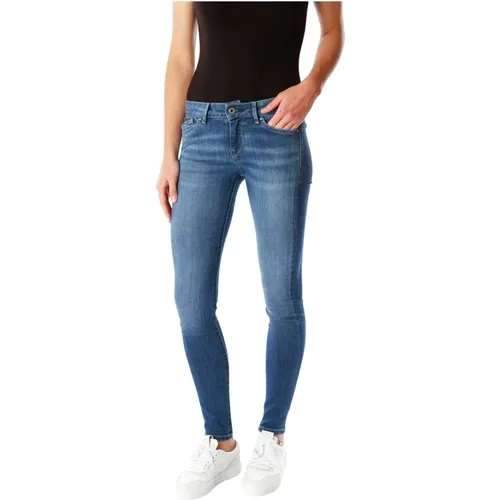 Pixie Skinny Fit Mid Waist Jeans , Damen, Größe: W25 L30 - Pepe Jeans - Modalova