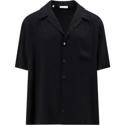 Silk Toile Iconographe Shirt , male, Sizes: L, M, S - Valentino - Modalova