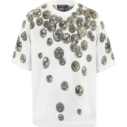 T-Shirts , male, Sizes: M, S - Dolce & Gabbana - Modalova