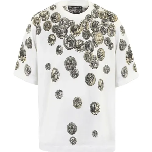 T-Shirts , male, Sizes: M, XL, S - Dolce & Gabbana - Modalova