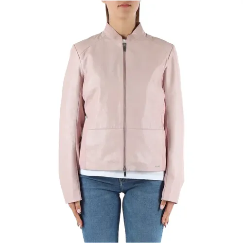 Leather Jacket with Zip Closure , female, Sizes: XL, S, M, L - Rino&Pelle - Modalova