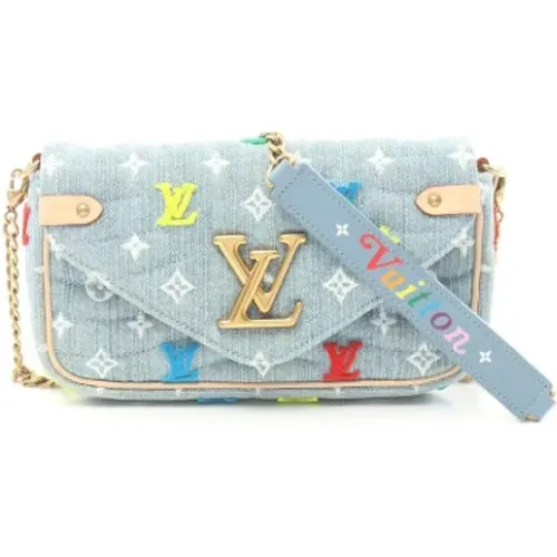 Pre-owned Denim louis-vuitton-bags , female, Sizes: ONE SIZE - Louis Vuitton Vintage - Modalova