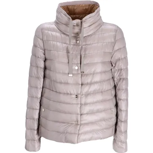 Coats Grey , female, Sizes: M - Herno - Modalova