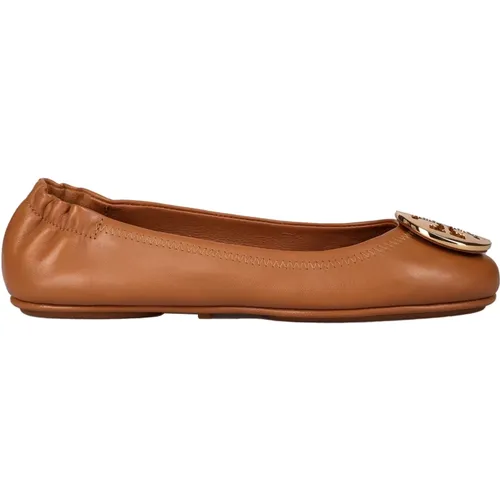 Leder Ballerinas , Damen, Größe: 37 1/2 EU - TORY BURCH - Modalova