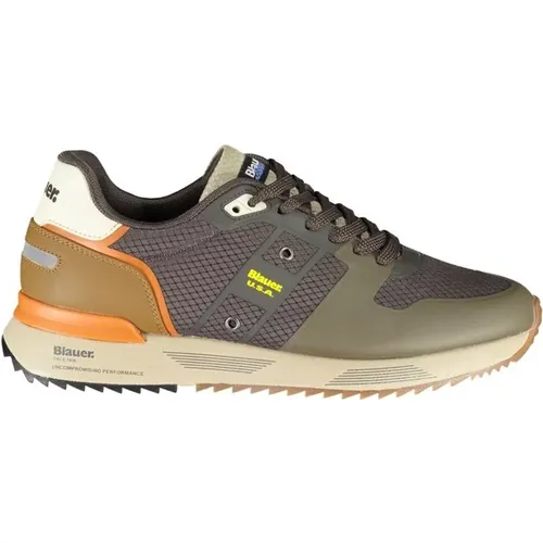 Elegant Contrast Sneakers , male, Sizes: 10 UK, 7 UK - Blauer - Modalova