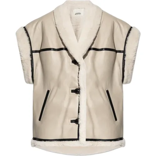 Leather vest Medilia , female, Sizes: XS - Isabel marant - Modalova