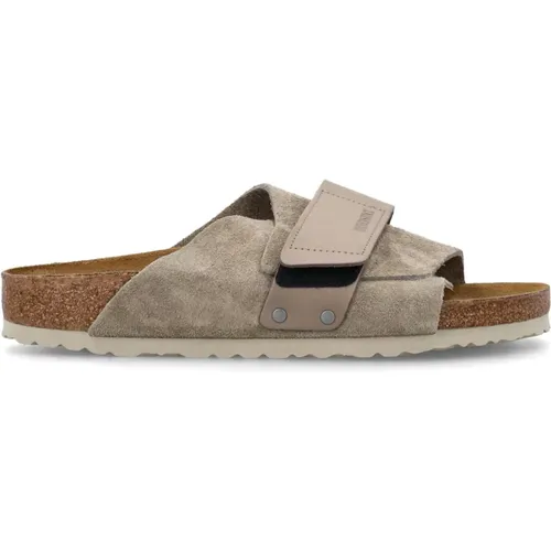 Suede Kyoto Sandalen , Damen, Größe: 38 EU - Birkenstock - Modalova