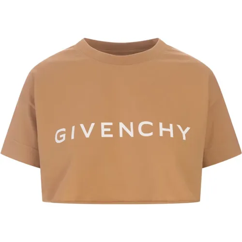 T-shirt with 4G logo , female, Sizes: S - Givenchy - Modalova
