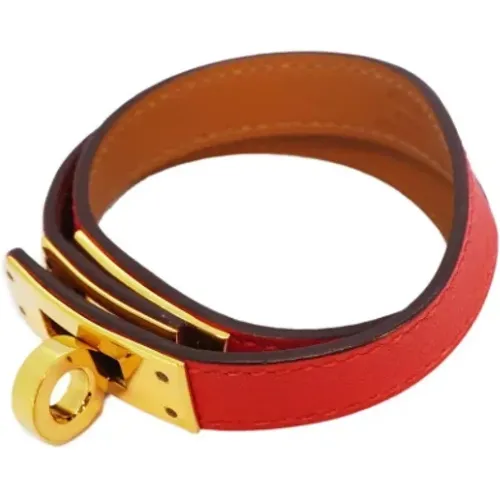 Pre-owned Leather bracelets , female, Sizes: ONE SIZE - Hermès Vintage - Modalova