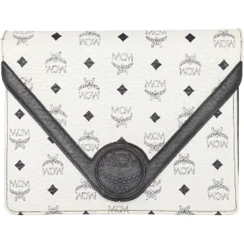 Pre-owned Leather clutches , female, Sizes: ONE SIZE - MCM Pre-owned - Modalova