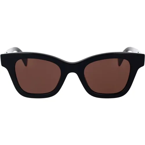 Geometric Sunglasses with Acetate Frame and Brown Lenses , unisex, Sizes: 48 MM - Kenzo - Modalova