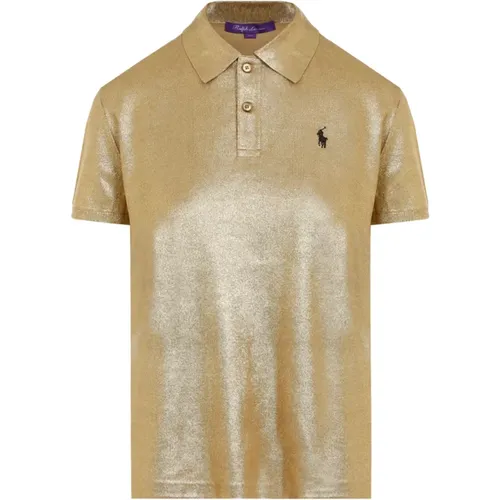 Goldenes Polo-Shirt Klassischer Stil - Ralph Lauren - Modalova