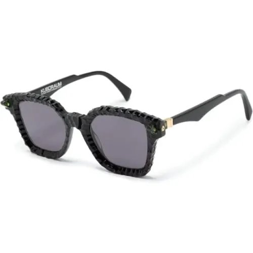 Schwarze Sonnenbrille für den täglichen Gebrauch , unisex, Größe: 51 MM - Kuboraum - Modalova