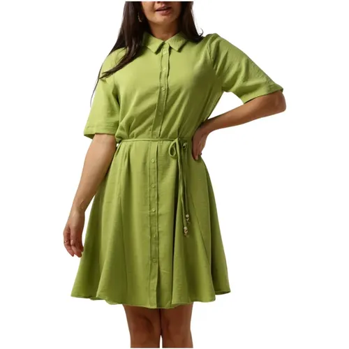Grünes Darcy SS Kleid , Damen, Größe: L - Freebird - Modalova