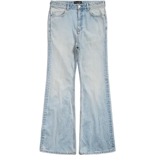 Light High-Waist Wide-Leg Jeans , female, Sizes: W27, W26, W28 - Balenciaga - Modalova