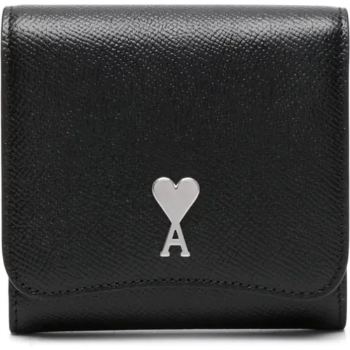 Compact Wallet , female, Sizes: ONE SIZE - Ami Paris - Modalova