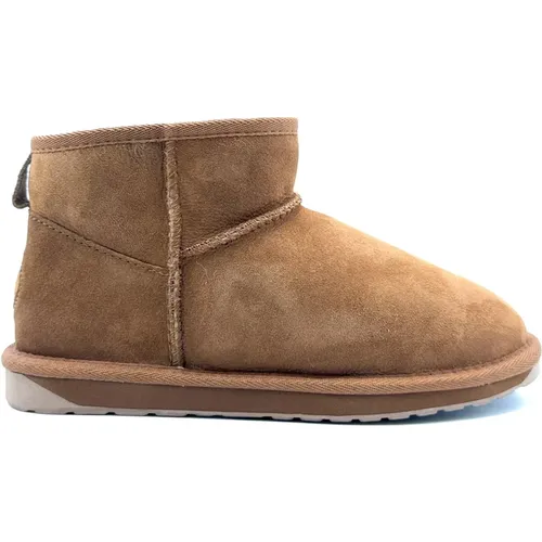 Braune Lederstiefel Herbst Winter Kollektion , Damen, Größe: 37 EU - EMU - Modalova