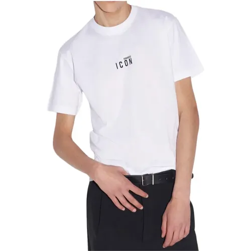 Icon Mini Round Neck T-shirt , male, Sizes: M, S, XL, L, 2XL - Dsquared2 - Modalova