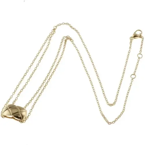 Pre-owned Rose Gold necklaces , female, Sizes: ONE SIZE - Chanel Vintage - Modalova