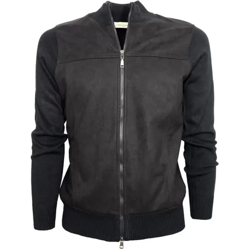 Leather Jacket , male, Sizes: 3XL - Cashmere Company - Modalova