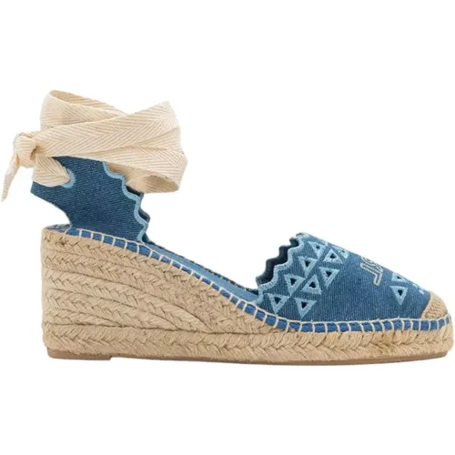 Blaue Kamini Mid Sneakers , Damen, Größe: 36 EU - Karl Lagerfeld - Modalova