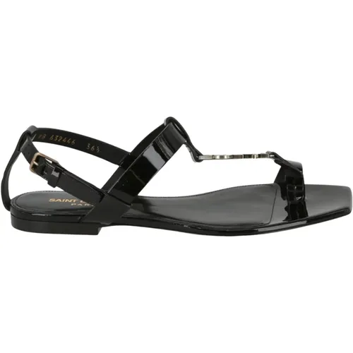 Luxury Leather Sandals , female, Sizes: 3 UK - Saint Laurent - Modalova