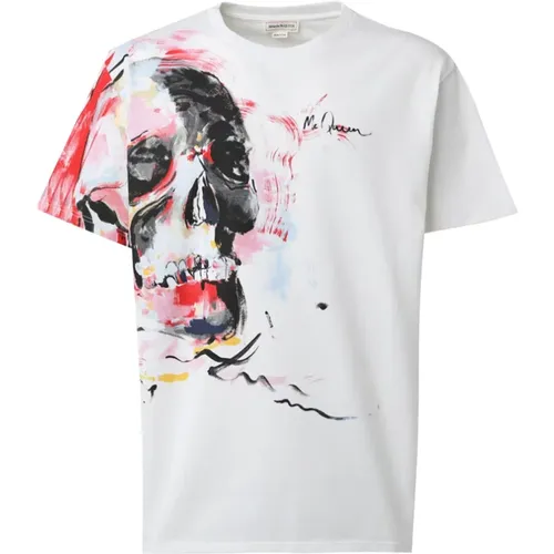 T-Shirts , Herren, Größe: L - alexander mcqueen - Modalova