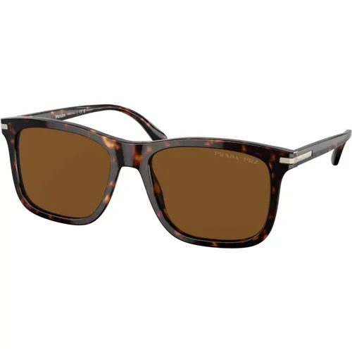 Tortoise/ Sunglasses , male, Sizes: 56 MM - Prada - Modalova