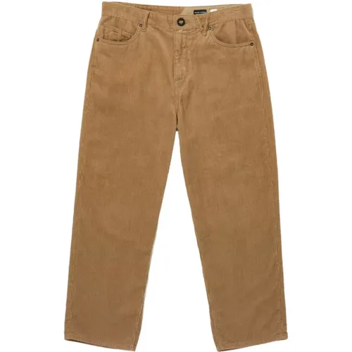 Tapered Cord Hose in Khaki , Herren, Größe: W31 - Volcom - Modalova