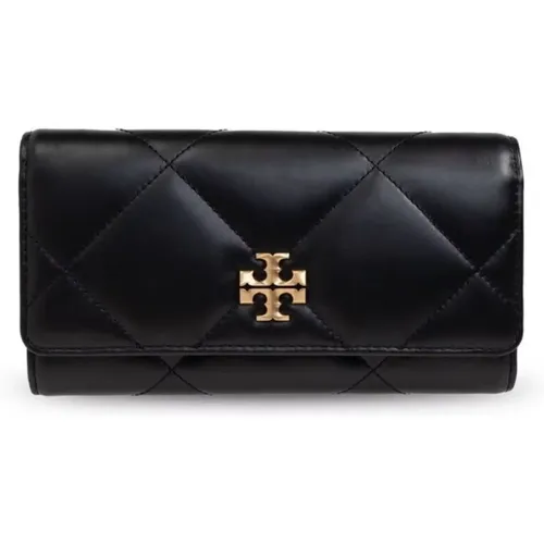 Diamant Steppklappe Brieftasche in Schwarz - TORY BURCH - Modalova