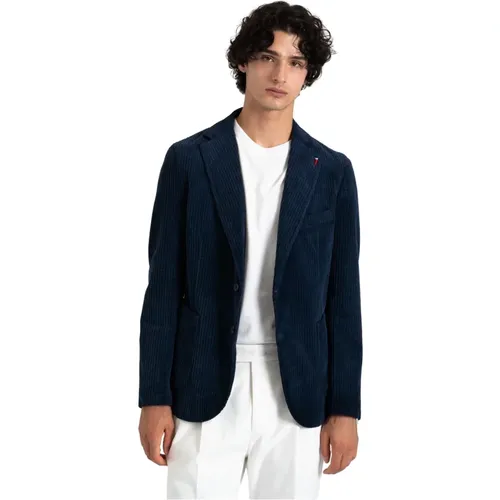 Baumwollblazer mit Polyesterfutter , Herren, Größe: 4XL - Mulish - Modalova