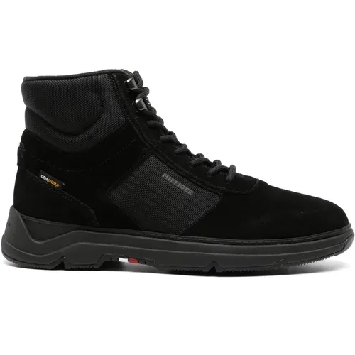 Hybride Cordura Stiefeletten in Schwarz , Herren, Größe: 44 EU - Tommy Hilfiger - Modalova