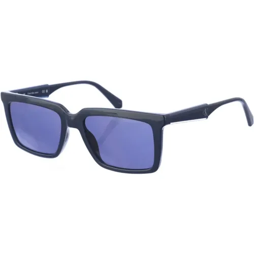 Rechteckige Acetat-Sonnenbrille mit UV-Schutz , Herren, Größe: ONE Size - Calvin Klein - Modalova