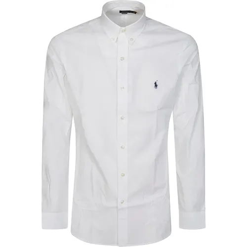 Stretch Poplin Hemd , Herren, Größe: M - Ralph Lauren - Modalova