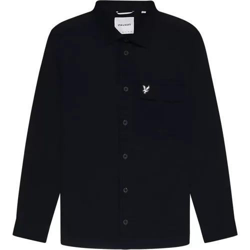 Falten Tasche Overshirt , Herren, Größe: L - Lyle & Scott - Modalova