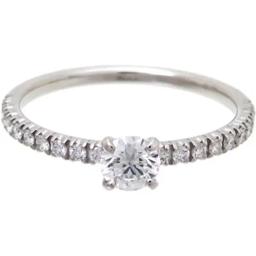 Pre-owned Platinum rings , female, Sizes: ONE SIZE - Cartier Vintage - Modalova