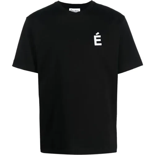 Cotton Logo Print T-shirt , male, Sizes: L - Études - Modalova