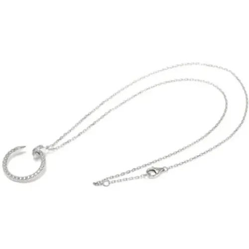 Pre-owned White Gold necklaces , female, Sizes: ONE SIZE - Cartier Vintage - Modalova