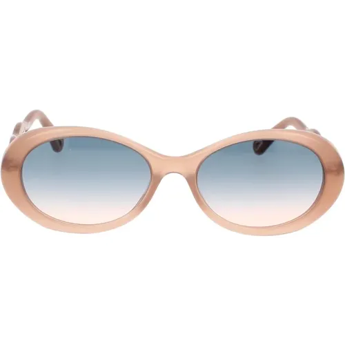 Inspired Oval Sunglasses , female, Sizes: 56 MM - Chloé - Modalova