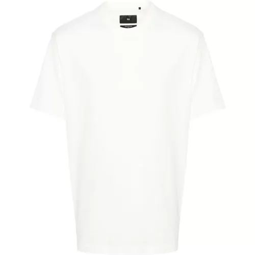 Weiße Baumwoll-T-Shirts und Polos , Herren, Größe: S - Y-3 - Modalova