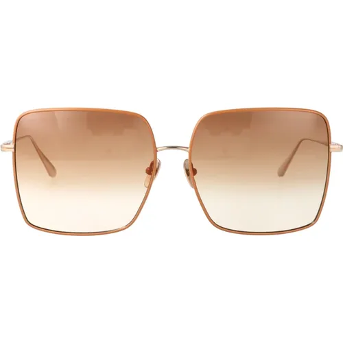 Stylish Hina Sunglasses for Summer , female, Sizes: 66 MM - Linda Farrow - Modalova