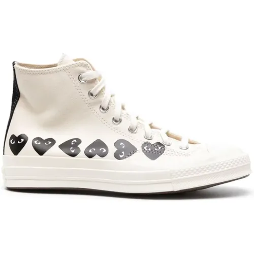 Weiße Multi Hearts Chuck 70 Sneakers , Herren, Größe: 42 EU - Comme des Garçons Play - Modalova