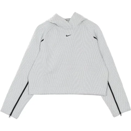 Geometrischer Leichter Kapuzenpullover , Damen, Größe: L - Nike - Modalova