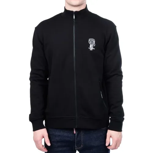 Zip-throughs sweatshirt , male, Sizes: S - Karl Lagerfeld - Modalova